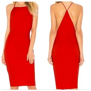 By The Way. Revolve Fiona Midi Dress in Red XS